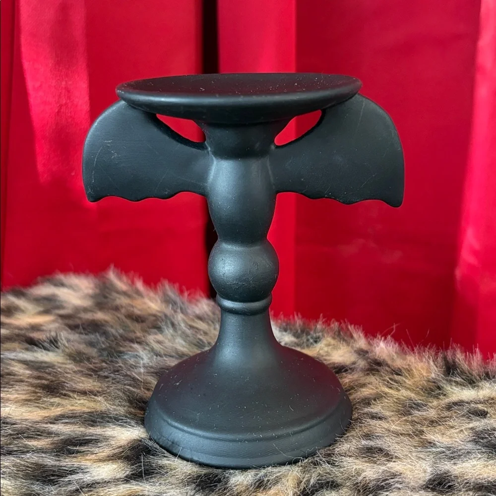 🆕HTF Target Black Bat Pedestal/Riser Candleholder